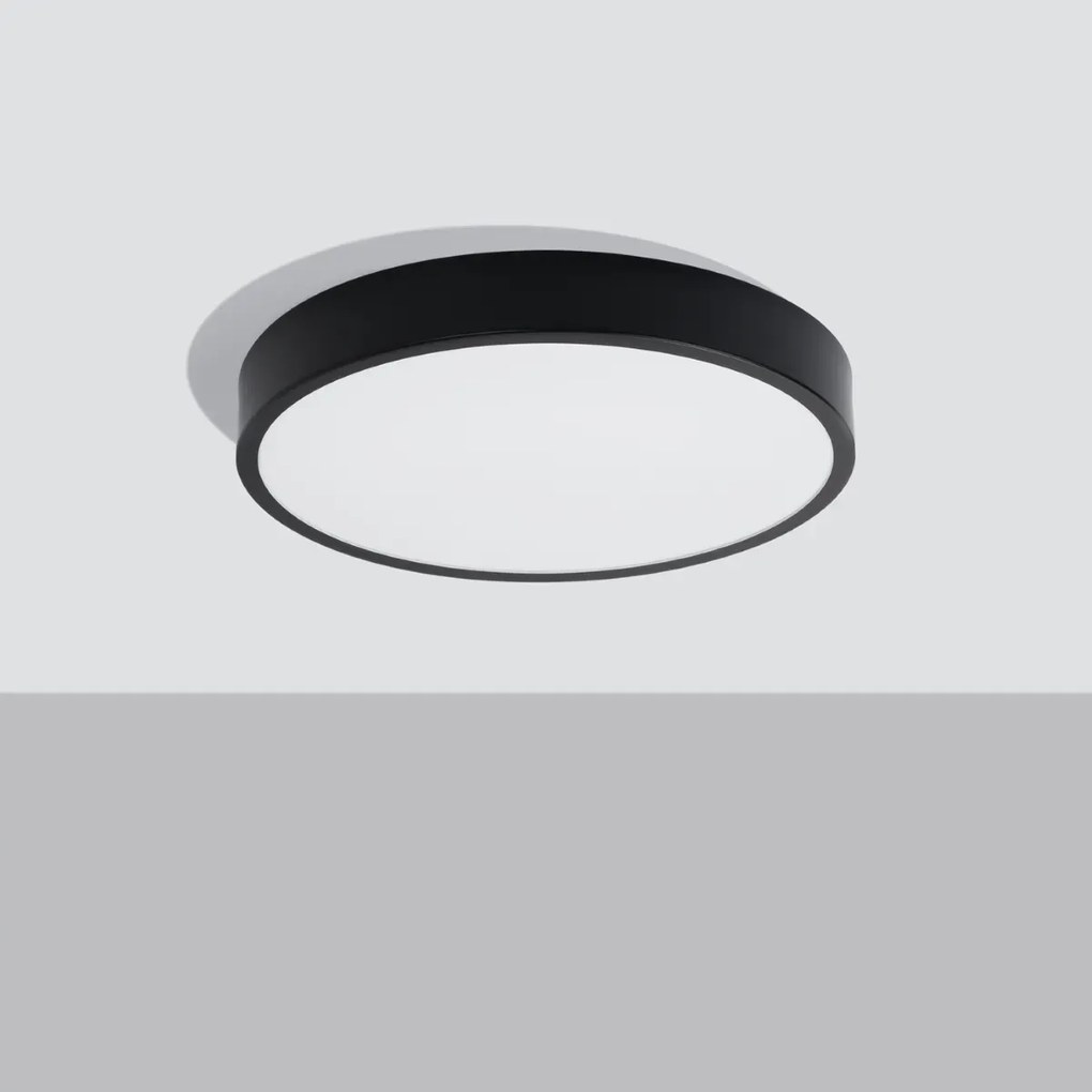 Plafon ONYX 50 czarny LED 3000K SOLLUX  LIGHTING