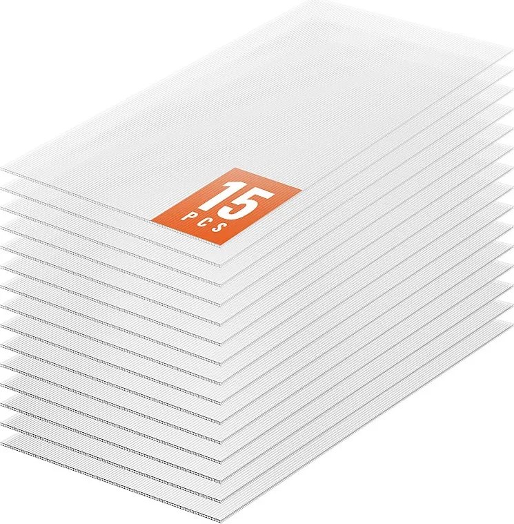 Panele Szklarniowe SucceBuy z Poliwęglanu Zestaw 15, 61cm X 122 cm x 0.6cm Płyty Dachowe