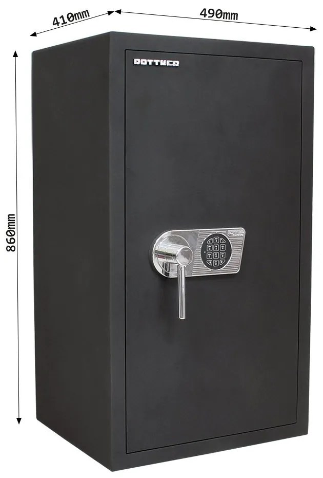 Sejf meblowy TOSCANA 85 EL, 860x490x410 mm, 98 L