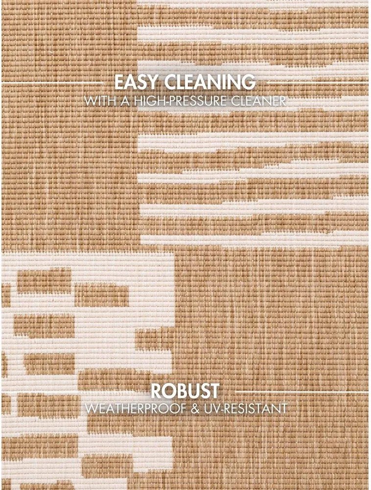 Kremowo-naturalny dywan odpowiedni na zewnątrz 120x170 cm Haringey Acacia – Ted Baker