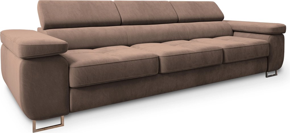 Masseno Sofa MOSINE z funkcją spania, Rozkładana sofa - Ecru, MONOLITH 09