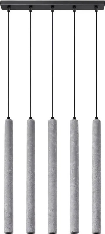 Betonowa loftowa lampa wisząca nad stół - A381 W6-B94