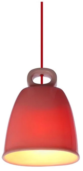 Różowa lampa wisząca z ceramicznym kloszem Sewilla – Candellux Lighting