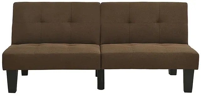 Rozkładana brązowa sofa - Iluna 3X