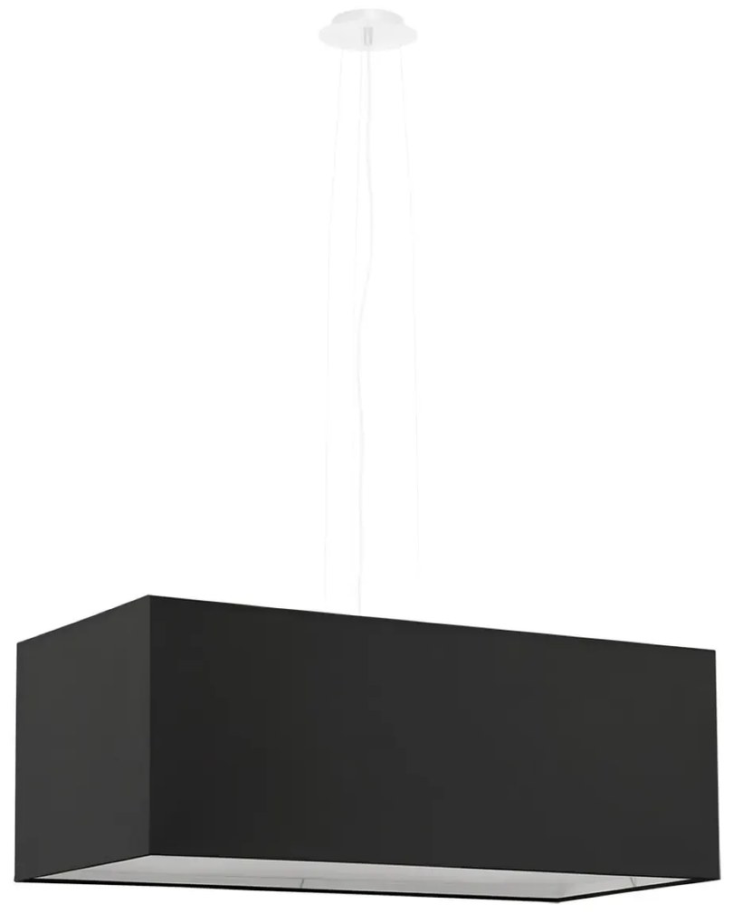 Żyrandol SANTA BIS 80 czarny SOLLUX  LIGHTING