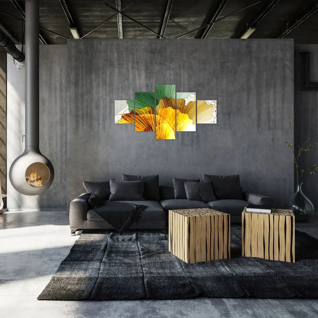 Obraz - Liście (125x70 cm)
