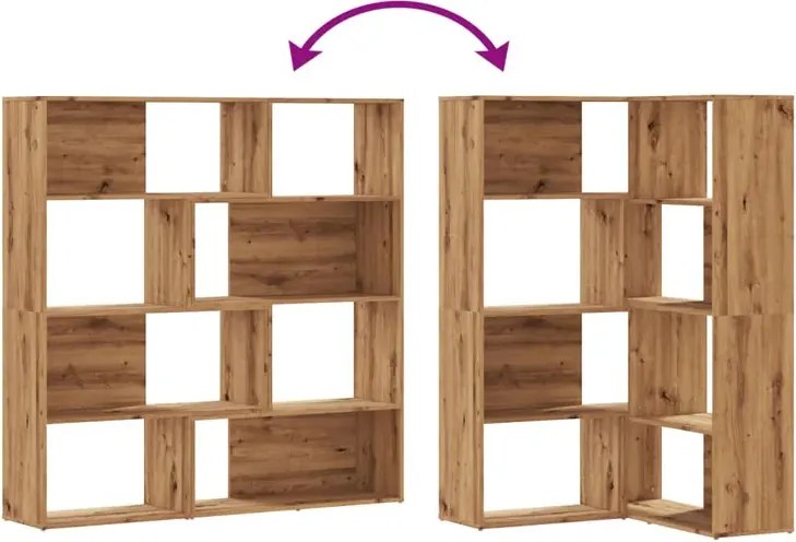 Otwarty regał narożny dąb artisan K9-G06