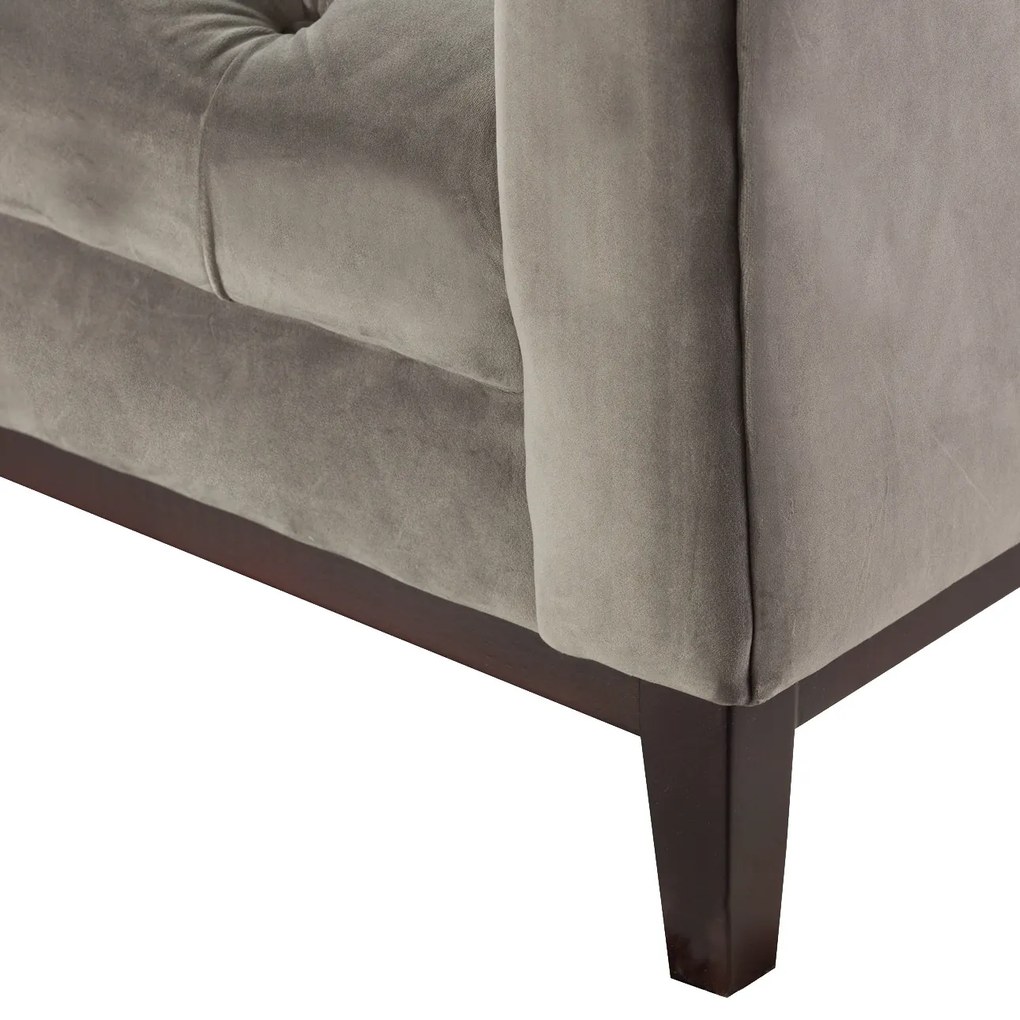 Sofa Velvet Elite grey 3-os.