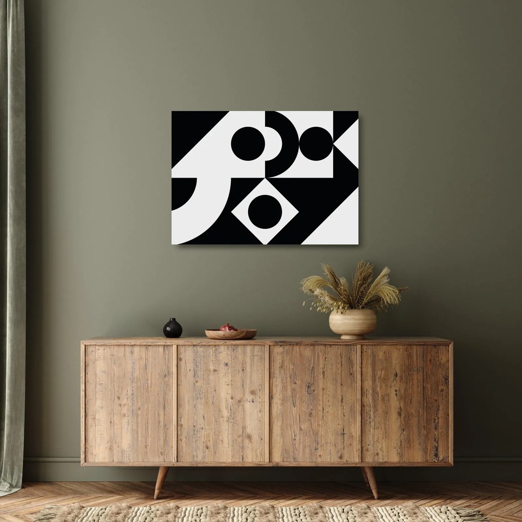 Obraz na szkle - Abstrakcja geometryczna N⁰1 (70x50 cm)