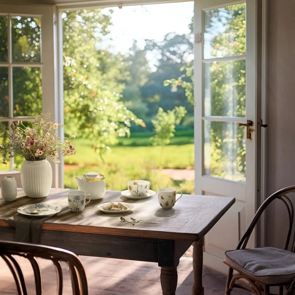Biały porcelanowy talerz deserowy ø 22 cm Hammershøi Summer – Kähler Design