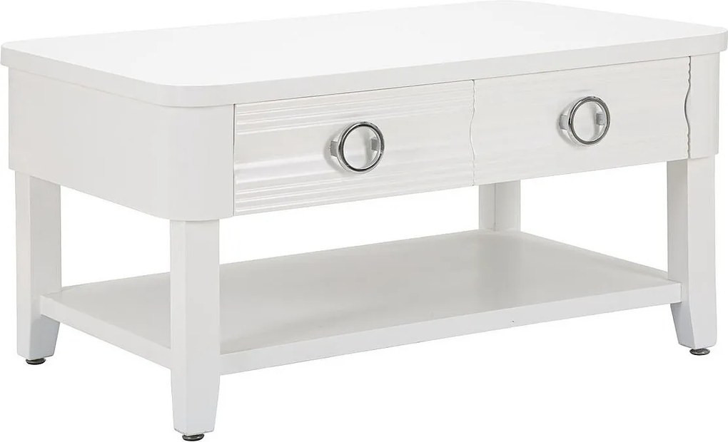 Stolik Kawowy VKH516, Biały, 90x60x47 cm, Kendra Home