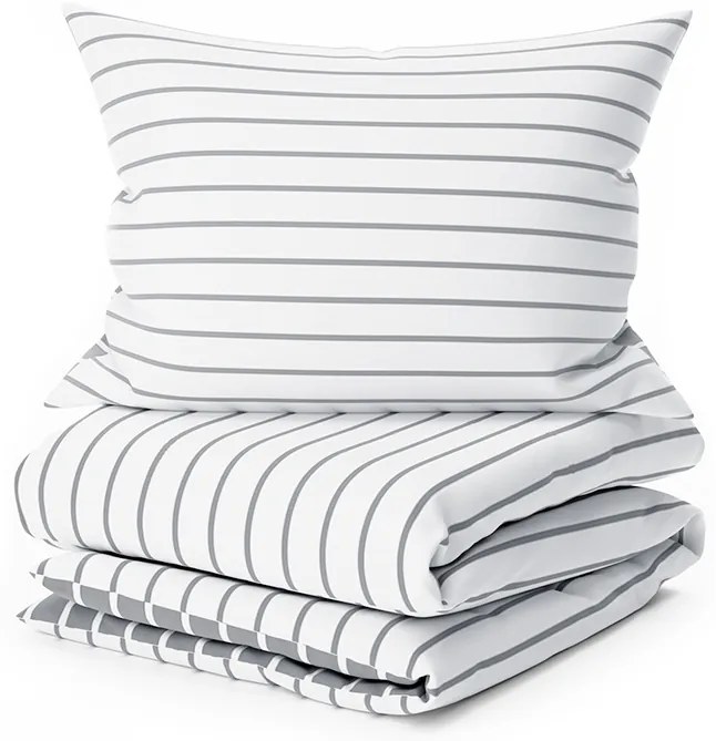 PrzytulneMieszkanie.pl PrzytulneMieszkanie.pl Pościel z bawełny Renforcé CAPRIVI szare z kieszenią hotelową Rozmiar pościeli: 70 x 90 cm | 140 x 200 cm