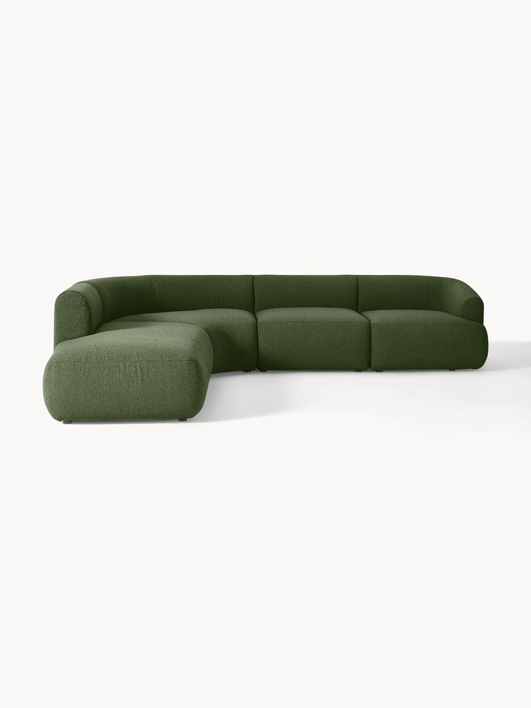 Narożna sofa modułowa Bouclé Sofia (4-osobowa)