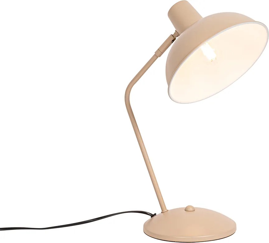 Lampa stołowa w stylu retro beżowa - Milou