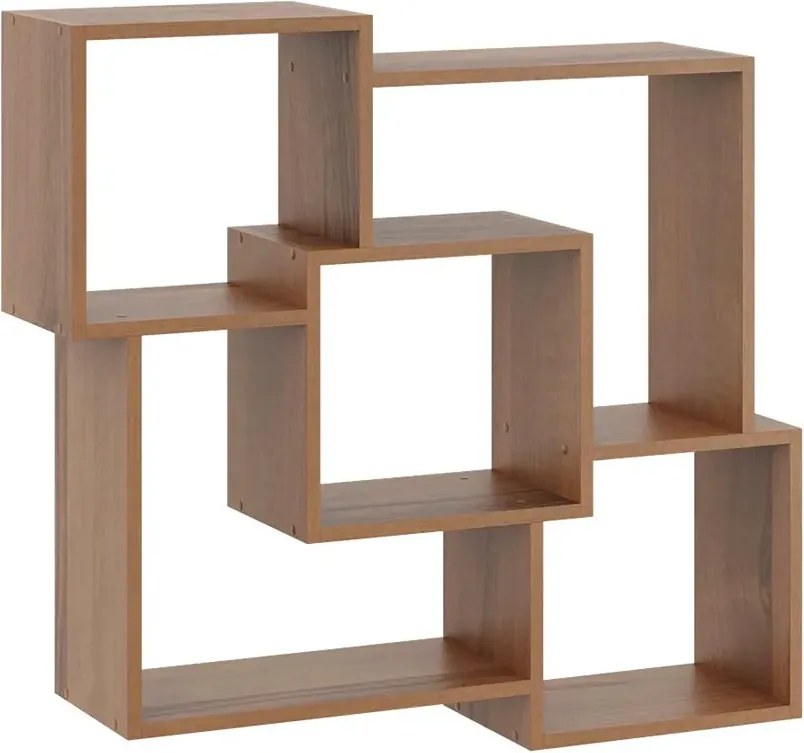 Minimalistyczna półka wisząca w kolorze orzech F3-T09