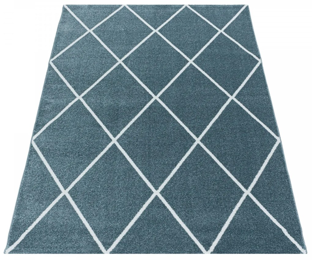 Dywan nowoczesny Rio romby niebieski 200 cm x 290  cm