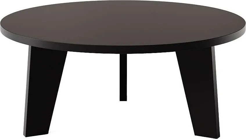 Stolik kawowy okrągły ELLA Ø90 cm Czarny