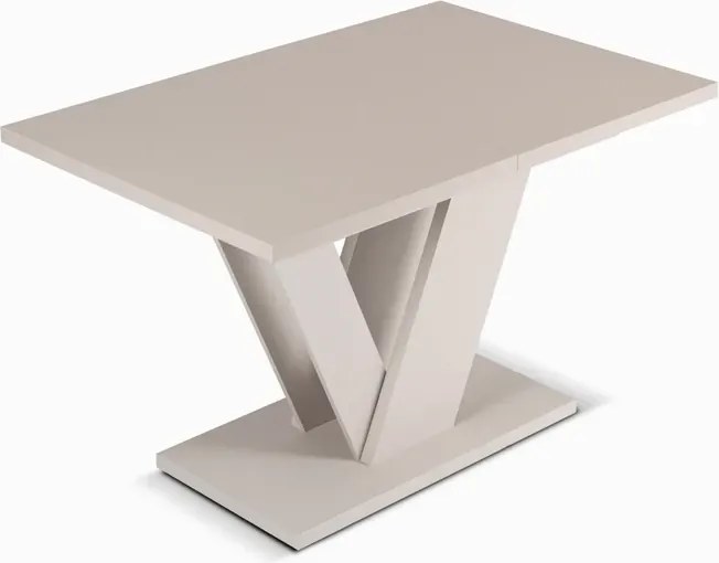Stół Prostokątny Rozkładany CLARK 120-160 cm Kaszmir Japandi