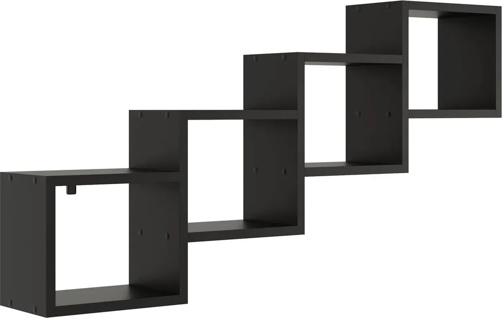 Czarna wisząca półka w stylu loft G3-T23