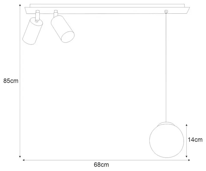 Nowoczesna lampa sufitowa nad stół - S898 Marcus