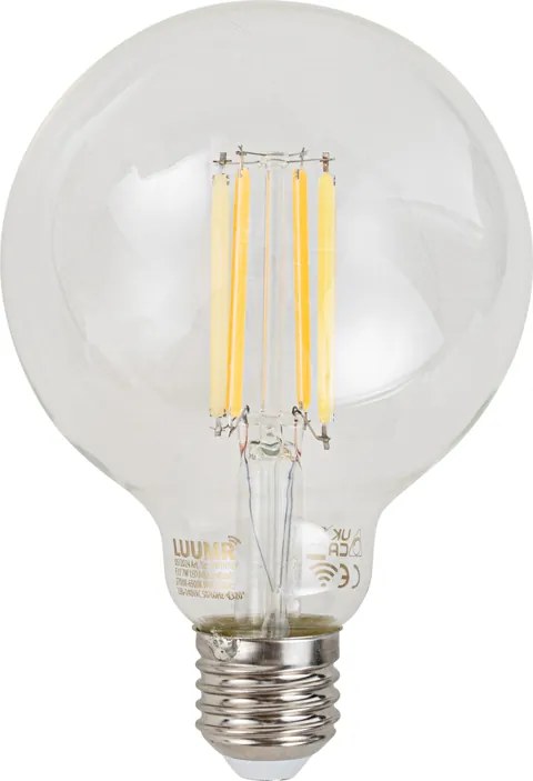 Zestaw 5 Inteligentne ściemnialne żarówki LED E27 G95 przezroczyste 7W 806lm 2700-6500K