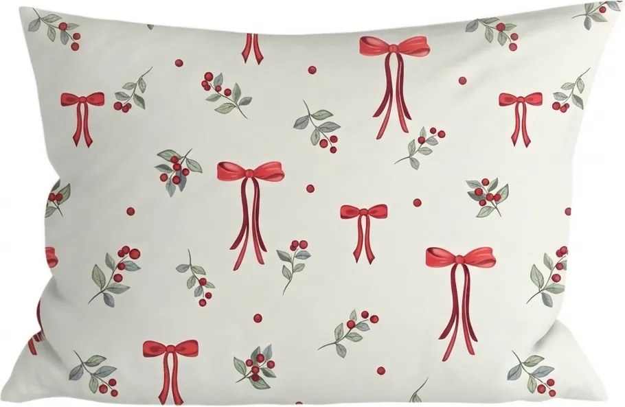 Bawełniana poszewka na poduszkę HOLLY BOWS 50x70 cm, kolorowa