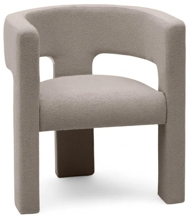 Beżowoszary designerski fotel ALPHA LOOP