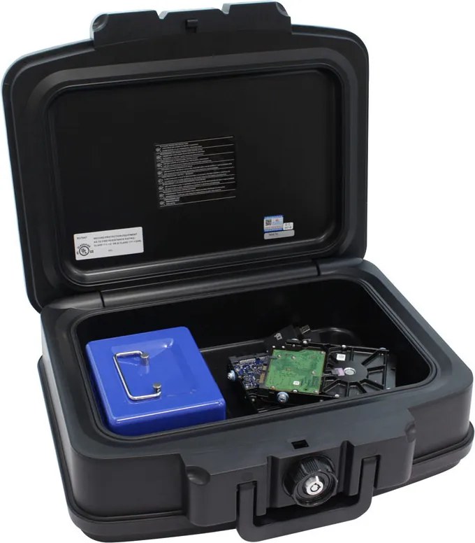 Ognioodporny box FIRE DATA 2, 165 x 440 x 370 mm, mechaniczny - na klucz