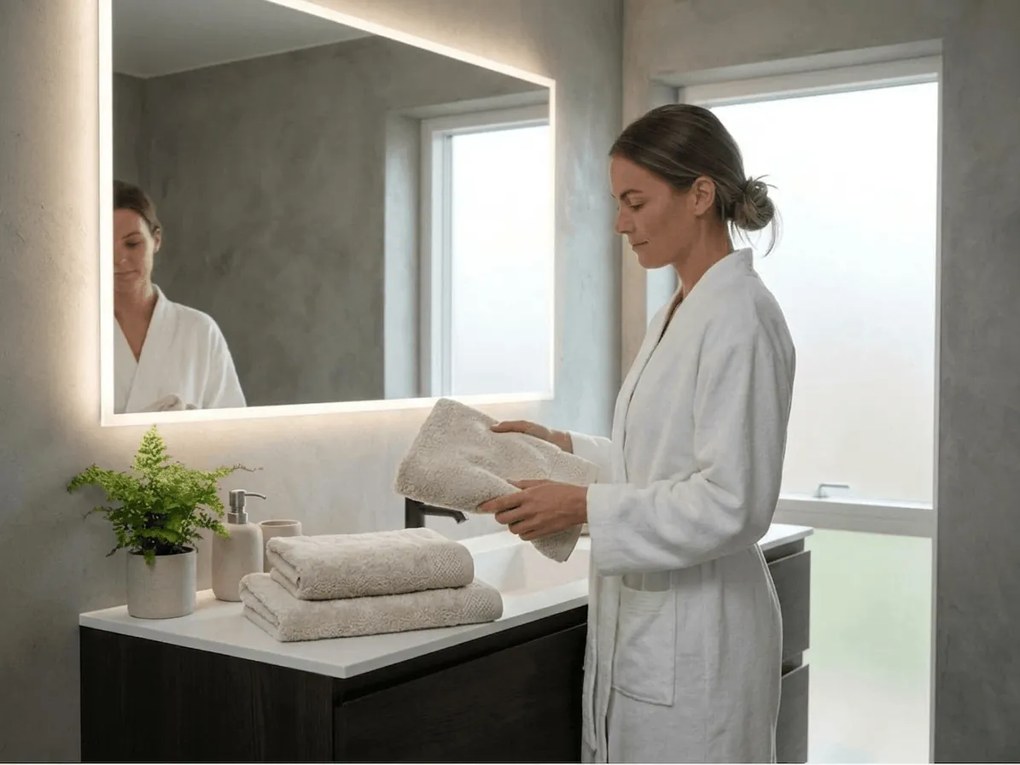 Ręcznik CLYR 50x100 cm kremowy, 100% bawełna