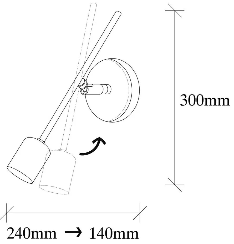 Kinkiet do kontaktu w kolorze srebra Mizrak – Opviq lights