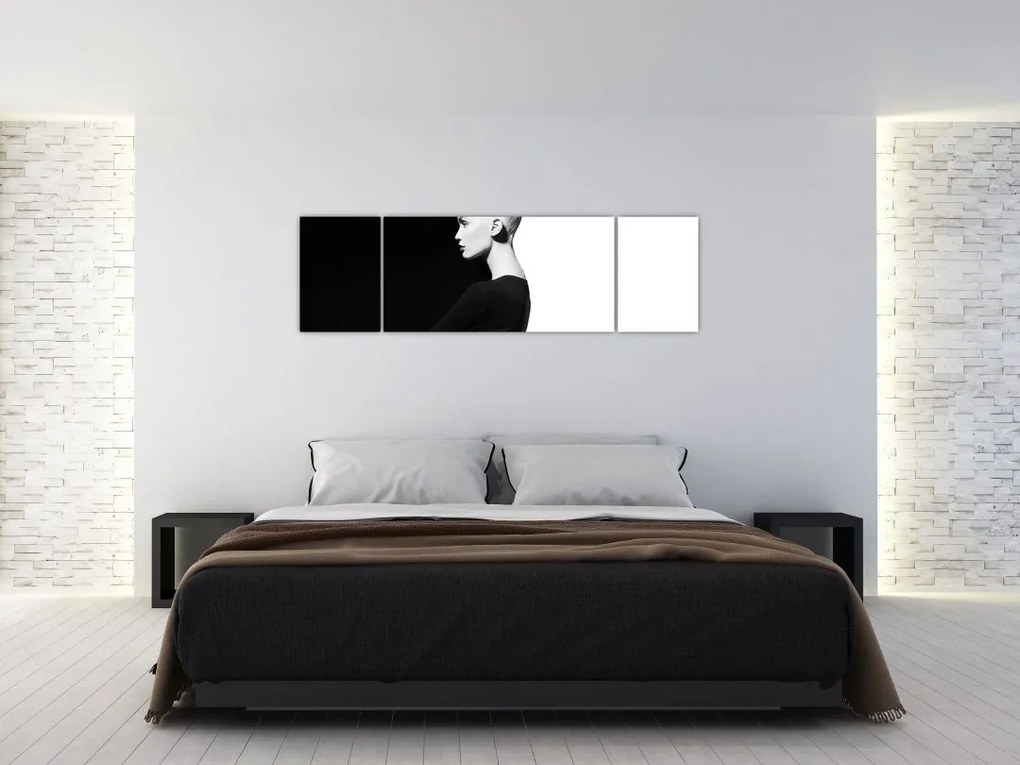 Obraz - Kobieta à la yin i yang (170x50 cm)