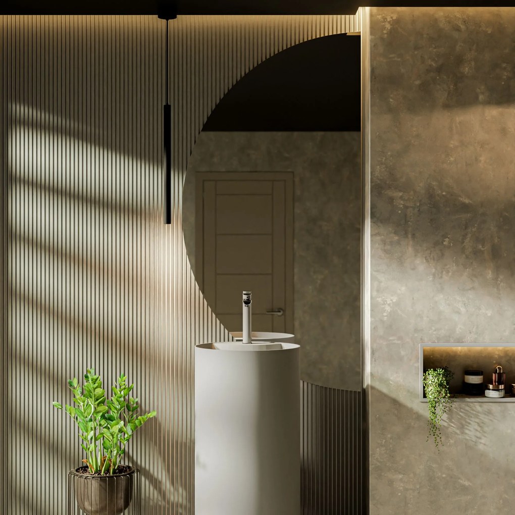 Lustro półokrągłe wiszące bezramowe oszlifowane MOON |Różne rozmiary | Różne kolory szkła : Kolor tafli szkła - Brązowy, Rozmiar - 70 x 35 cm