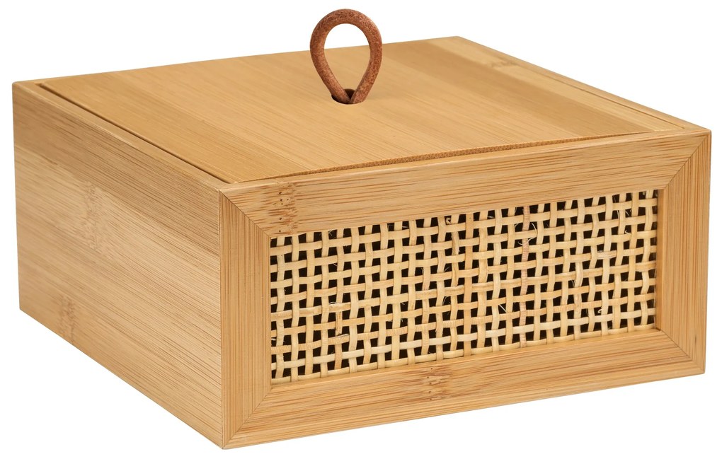 Pojemnik na kosmetyki ALLEGRE BAMBOO, 15 x 7 x 15 cm, WENKO