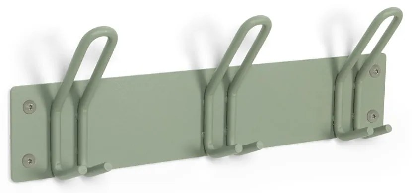Zielonoszary metalowy wieszak ścienny Miles – Spinder Design