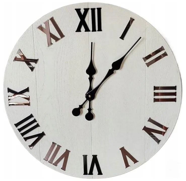 Zegar na ścianę nowoczesny efektowny okrągły cichy do kuchni salonu pokoju