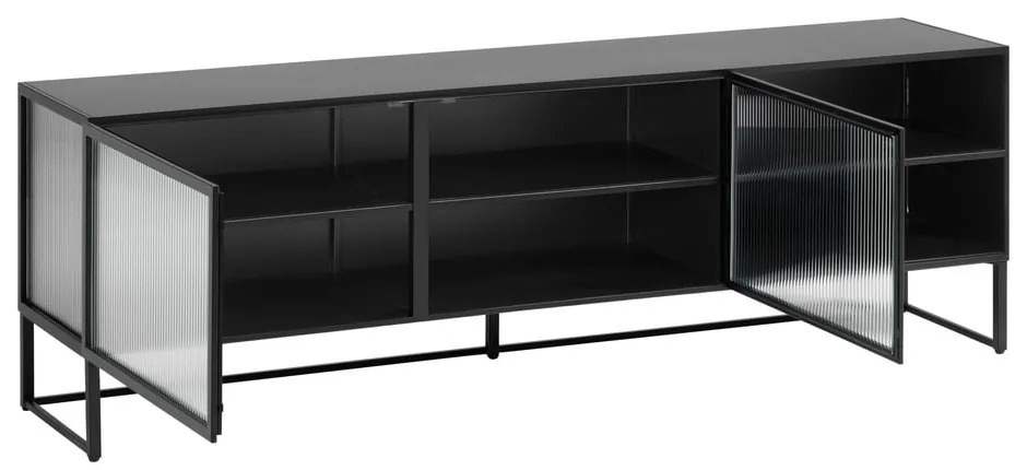 Czarna komoda pod TV Kave Home Trixie
