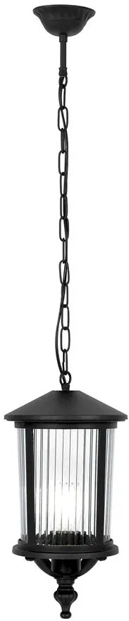 Czarna zewnętrzna lampa wisząca na taras - A450 L4-G08