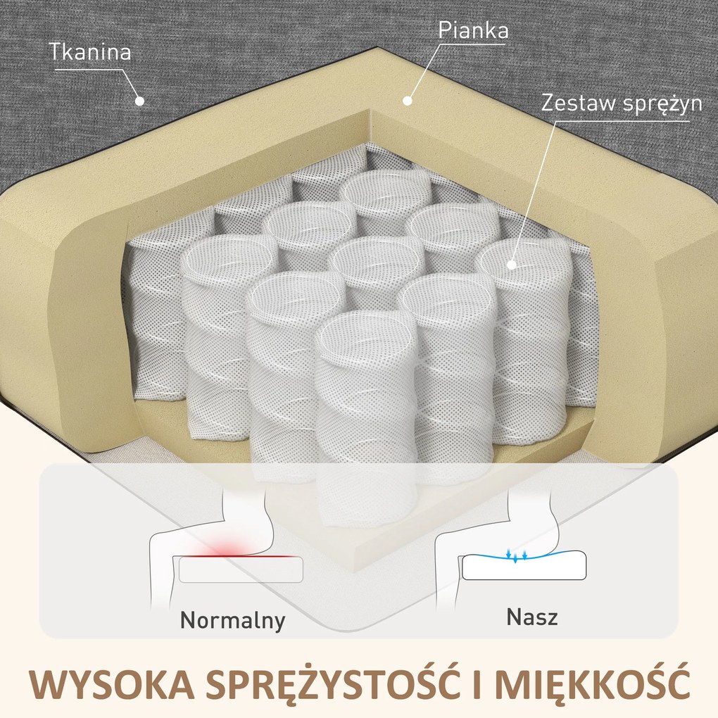 HOMCOM Fotel Relax z funkcją masażu, Regulowany obrotowy fotel masujący, 4 kieszenie boczne i pilot, Ciemnoszary