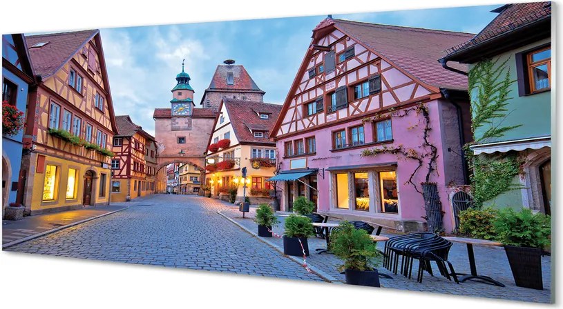 Panel Szklany Urokliwe Niemieckie Stare Miasto