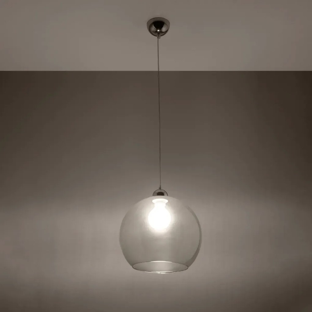 Lampa wisząca BALL transparentna SOLLUX  LIGHTING