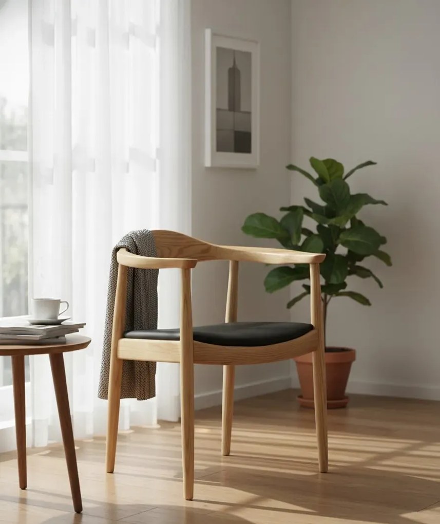 Naturalne krzesło hałas z podłokietnikami S2-F60