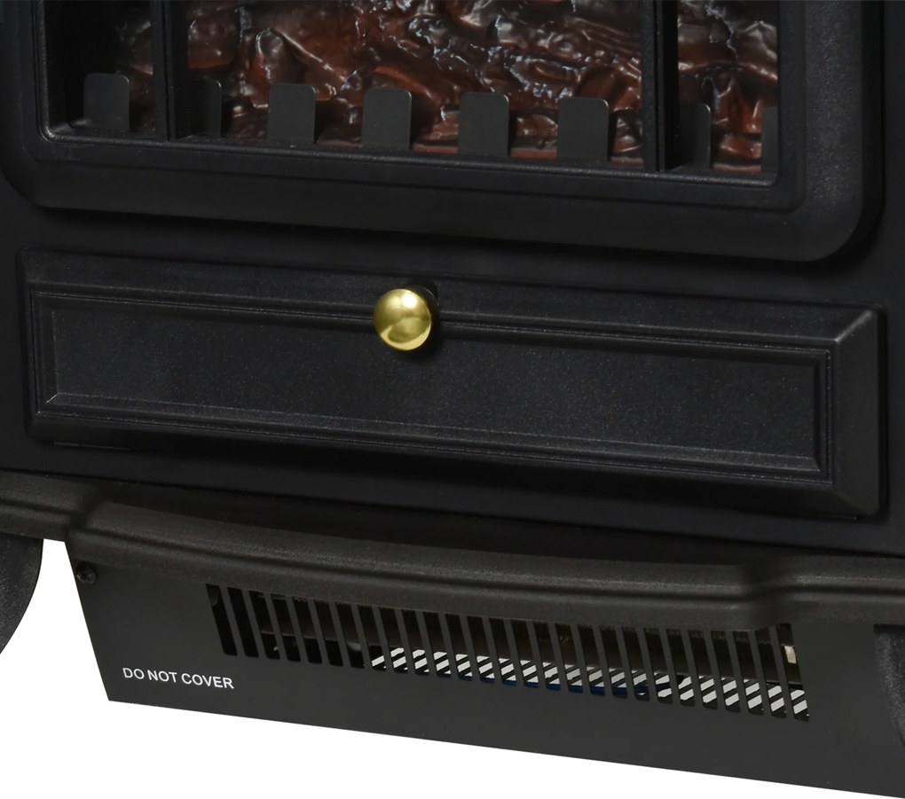 HOMCOM kominek elektryczny piec kominkowy efekt płomienia