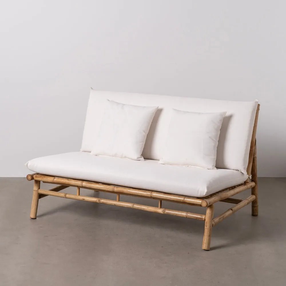 Biała sofa 135 cm Bamboo – Ixia