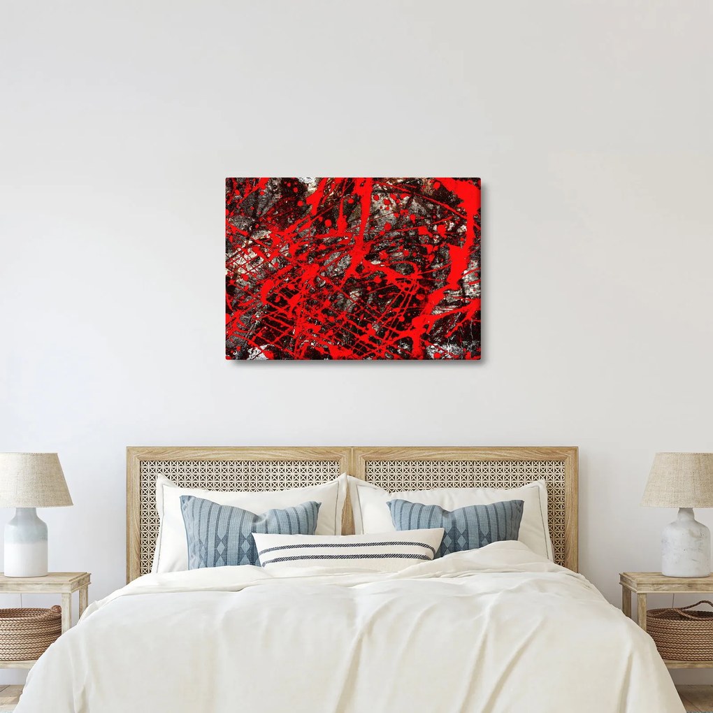 Obraz - Ekspresyjna abstrakcja (70x50 cm)