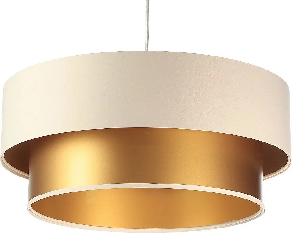 Lampa wisząca DOUBLE CREAM 60 kremowa/złota