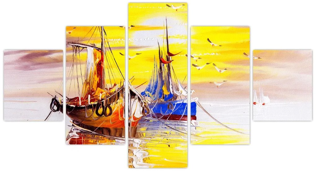 Obraz - Obraz statku (125x70 cm)