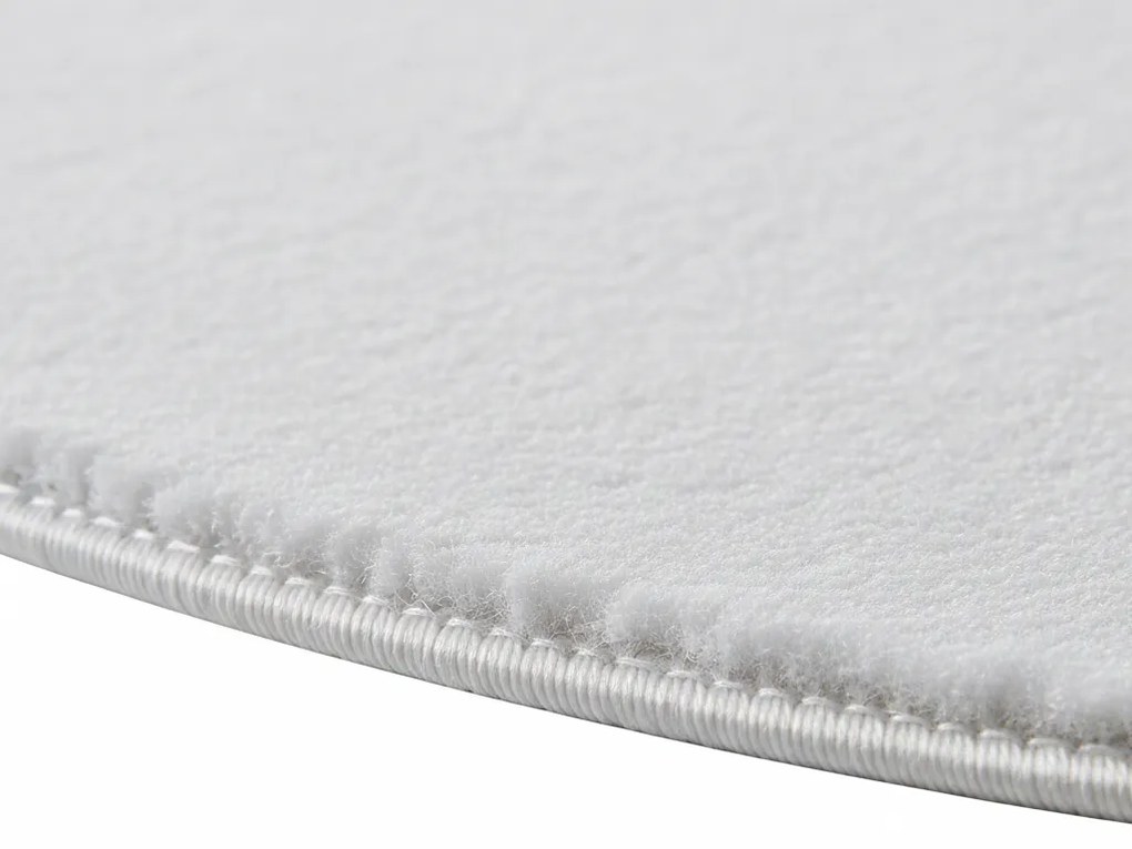 Dywan pluszowy Joy biały koło 160 cm x 160 cm