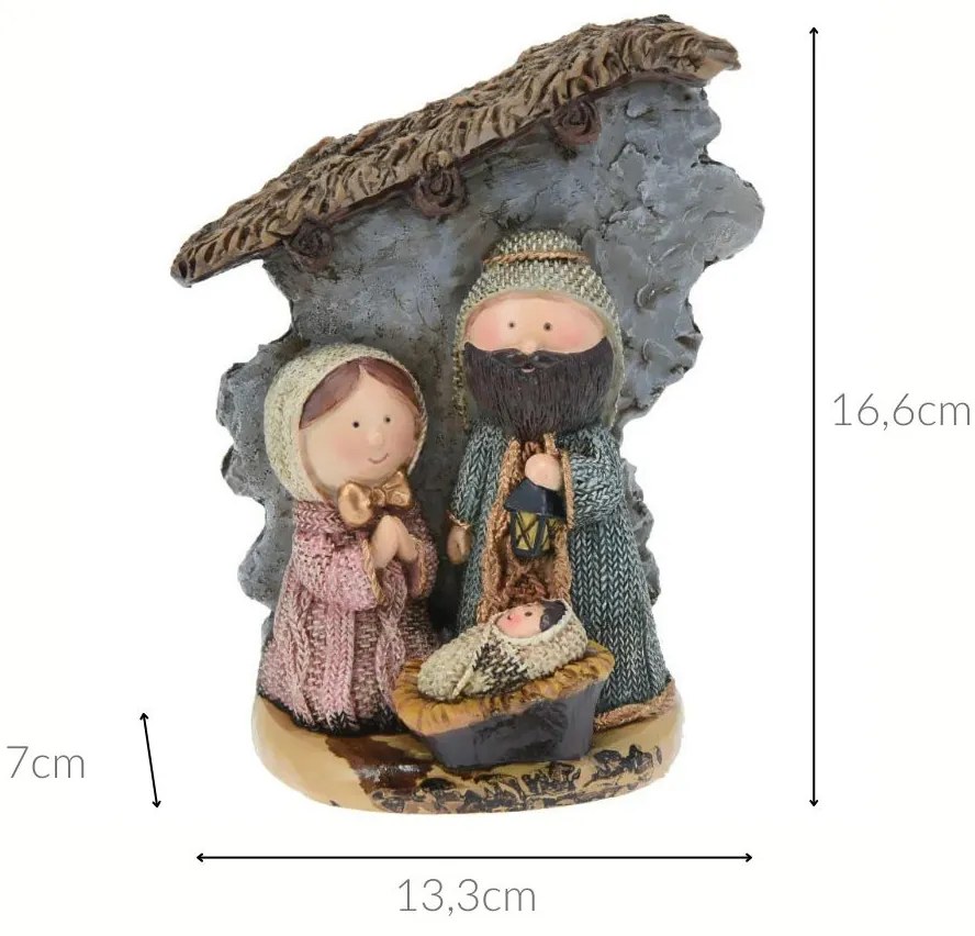 Mała scenka Bożonarodzeniowa, 16 cm