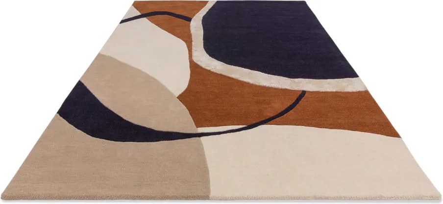 Ceglasty wełniany dywan tkany ręcznie 160x230 cm Matrix – Asiatic Carpets