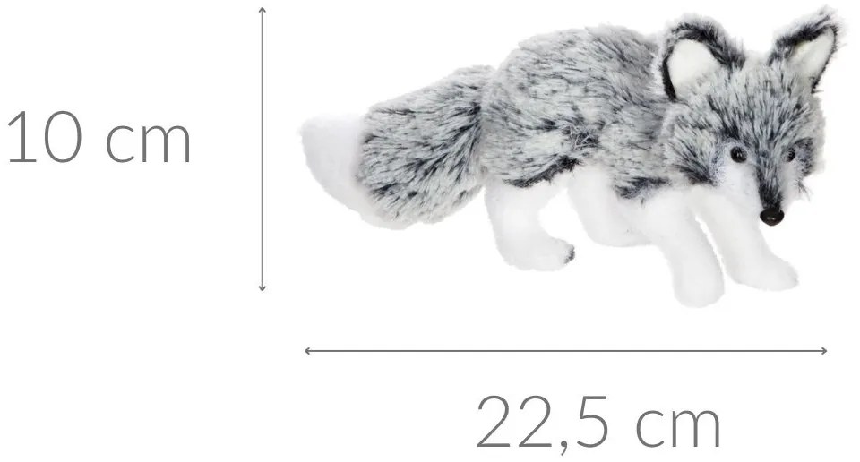 Figurka śnieżny lis, 22,5 cm